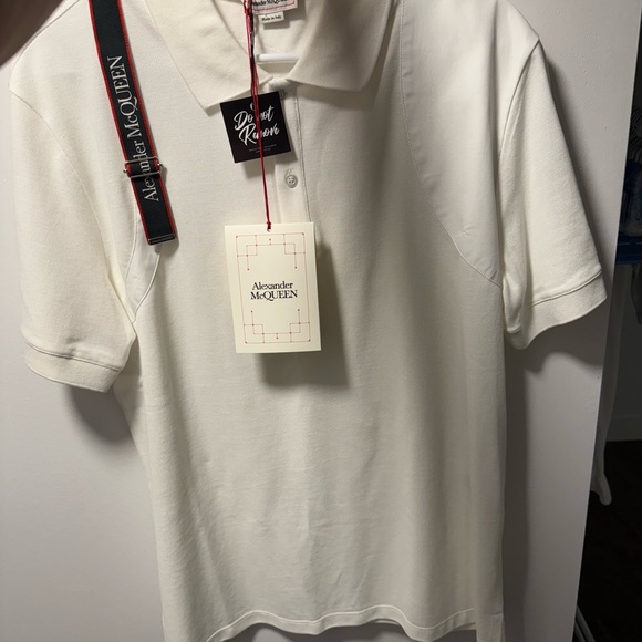 Alexander McQueen Ivory Polo Shirt
